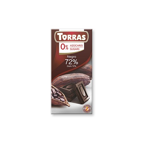 Čokoláda  DIA  horká  72%  75g Torras