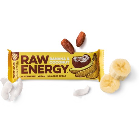 Tyčinka Raw Energy Banán Kokos 50g Bombus