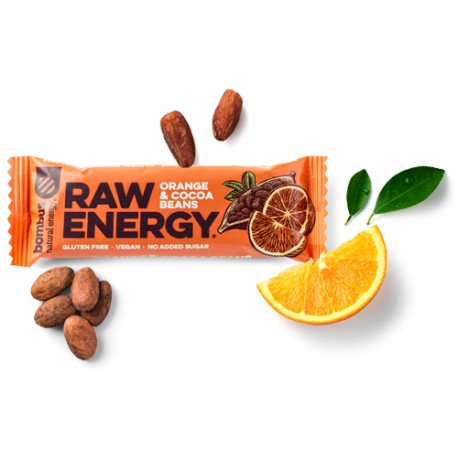 Tyčinka Raw Energy Orange a kokos  50g Bombus