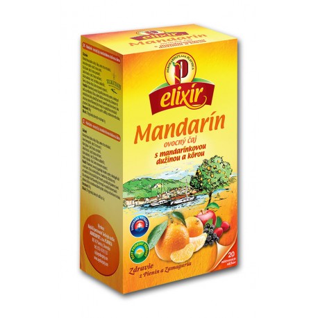 Ovocný čaj Mandarín 20x2g elixír   Agrokarpaty